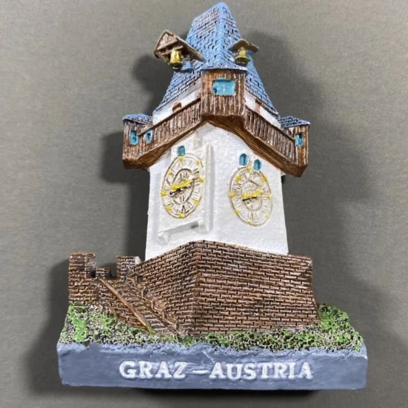 3D Graz Oostenrijk koelkastmagneet reizen souvenir geschenk koelkast magnetische sticker hars ambachtelijke