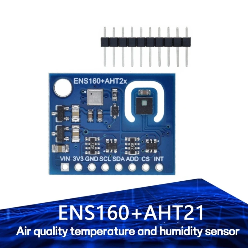 3Pcs ENS160 AHT21 Temperature & Humidity Sensor - Digital Environmental Monitoring Modules