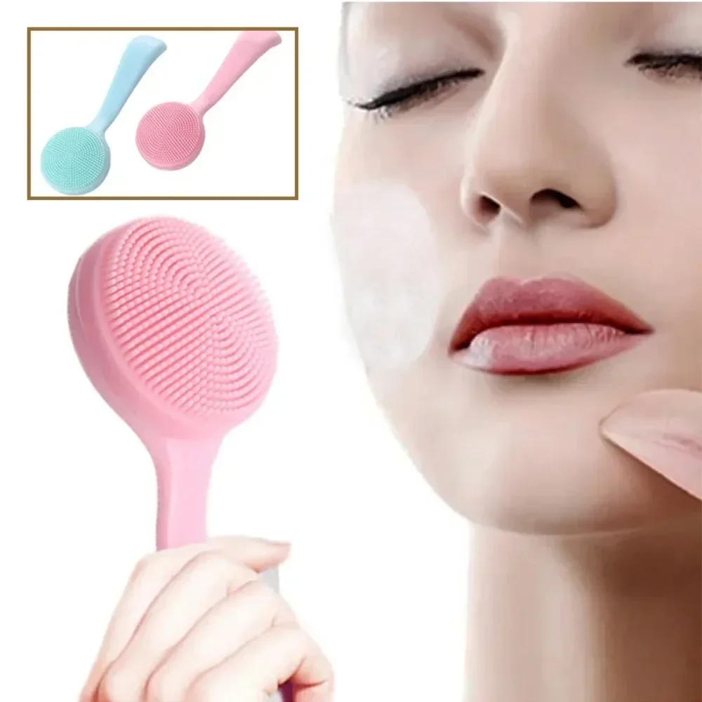 Soft Silicone Facial Cleansing Brush Facial Wash Face Scrub Deep Clean Brush Face Massage Clean Brush Beauty Skin Care Tools skin care tool electric face cleanser brush pore clean facial cleansing for wash spa