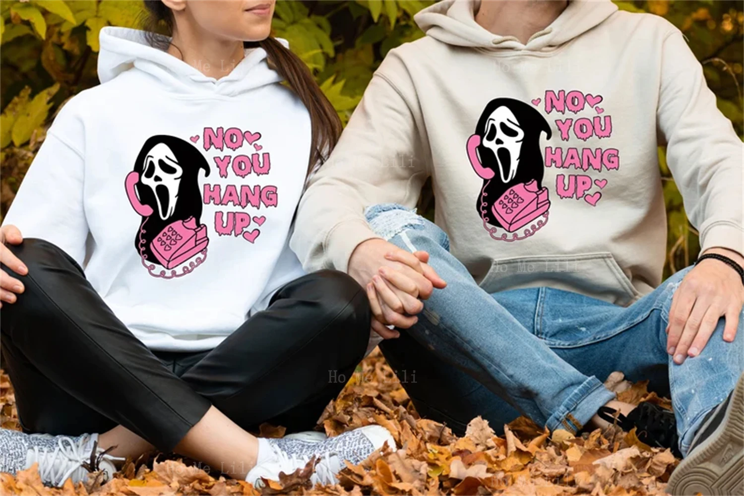 No You Hang Up Ghostface Lover Divertente Felpa Con Cappuccio Unisex Di San Valentino