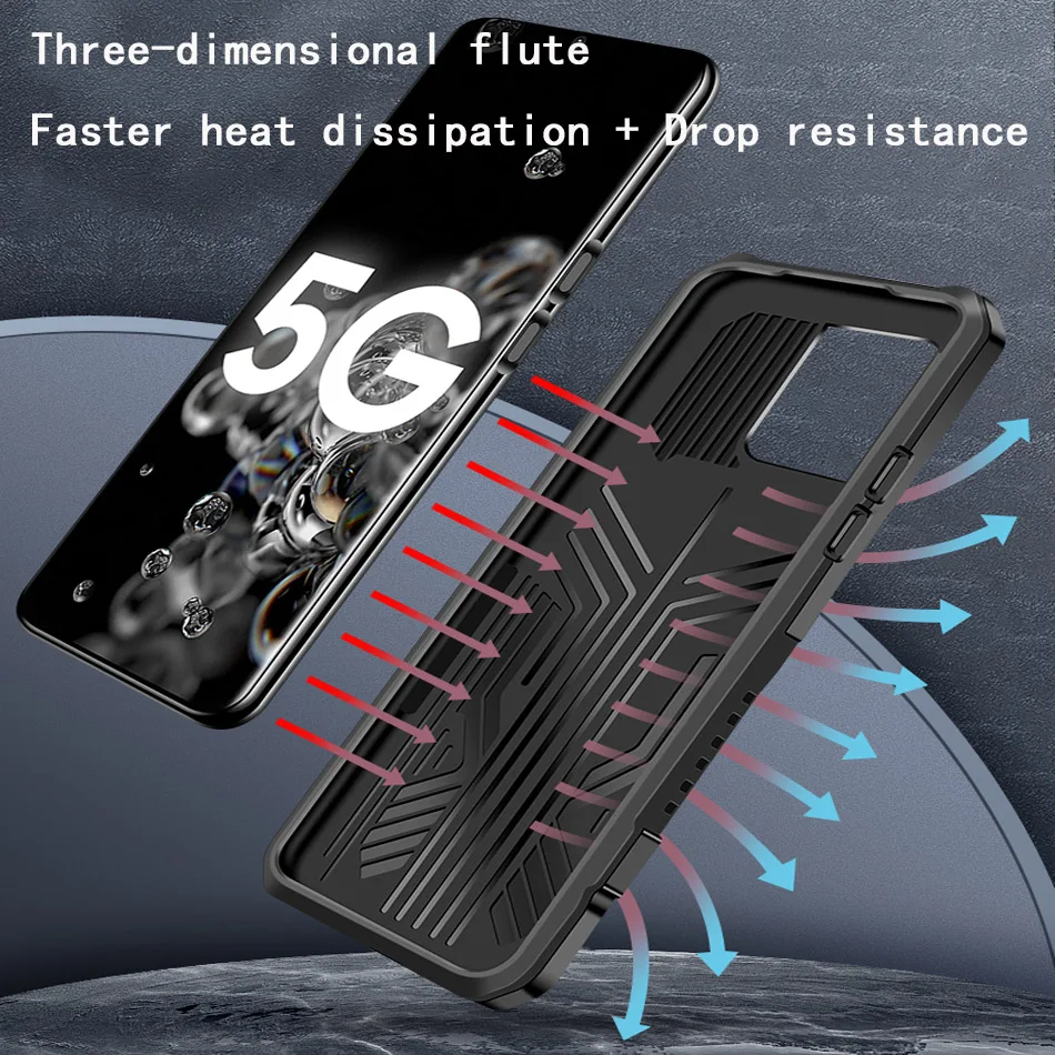 cute samsung phone case Shockproof Phone Case For Samsung M10 M01 M11 M31S M21 M31 M51 M52 Back Clip Bracket Back Cover For Galaxy Note 10Plus S20Ultra silicone case samsung