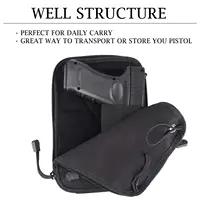 Molle Tactical Concealed Gun Holster Pouch EDC Magazine Pouch for Universal Handguns Carry Holster Waist Fanny Pack 2