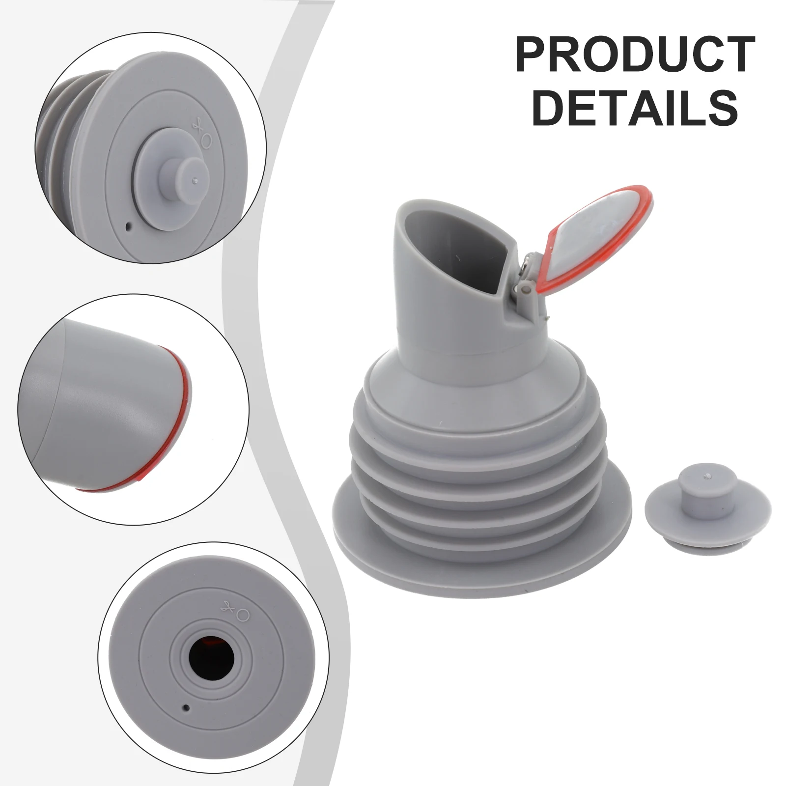7-Layer Upgraded Silicone Drains Sewer Pipe Sealing Ring Anti-Odor Waterproof Sealing Plug 53x78mm 64x73mm for Wash Basins washbasin leak plug washbasin plug sewer seal ring drain sealing ring