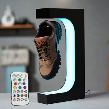 Magnetic Levitation LED Floating Shoe 360 Degree Rotation Display Stand Sneaker Stand House Home Shop Shoe Display Holds Stand