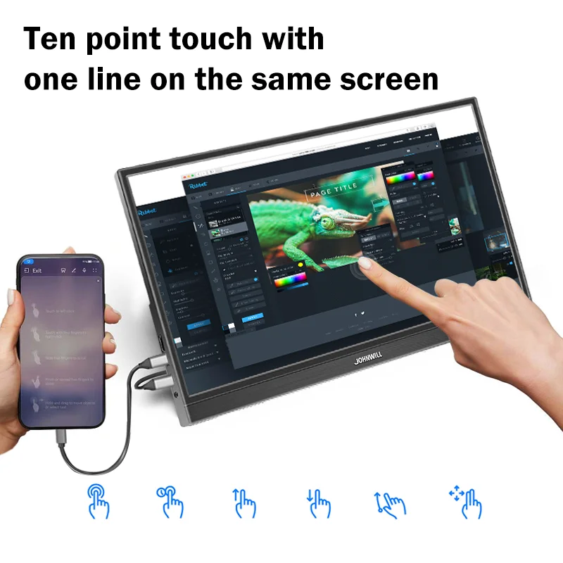JOHN WILL モバイルモニター 15.6インチ Amazon.co.jp: Jhcztrk