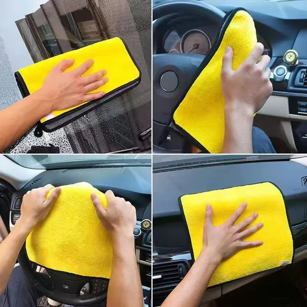 3/5/10PCS Microfiber Car Wash Towels – 30x30/60cm Drying & Detailing Cloths for Car Cleaning & Care