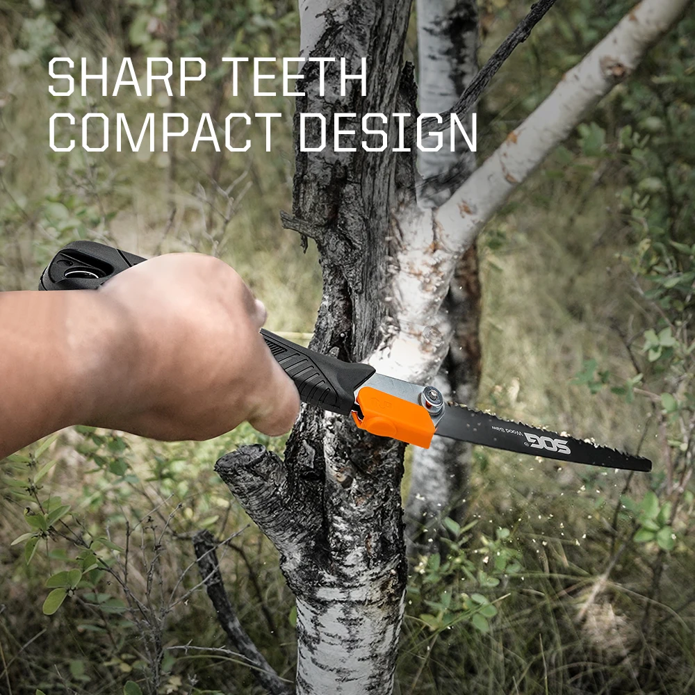 SOG Woodsaw Folding Saw Portable Hand Tools Pocket Saw Woodworking with Detachable Blade Compact Outdoor Camping Equipment F11BN 6