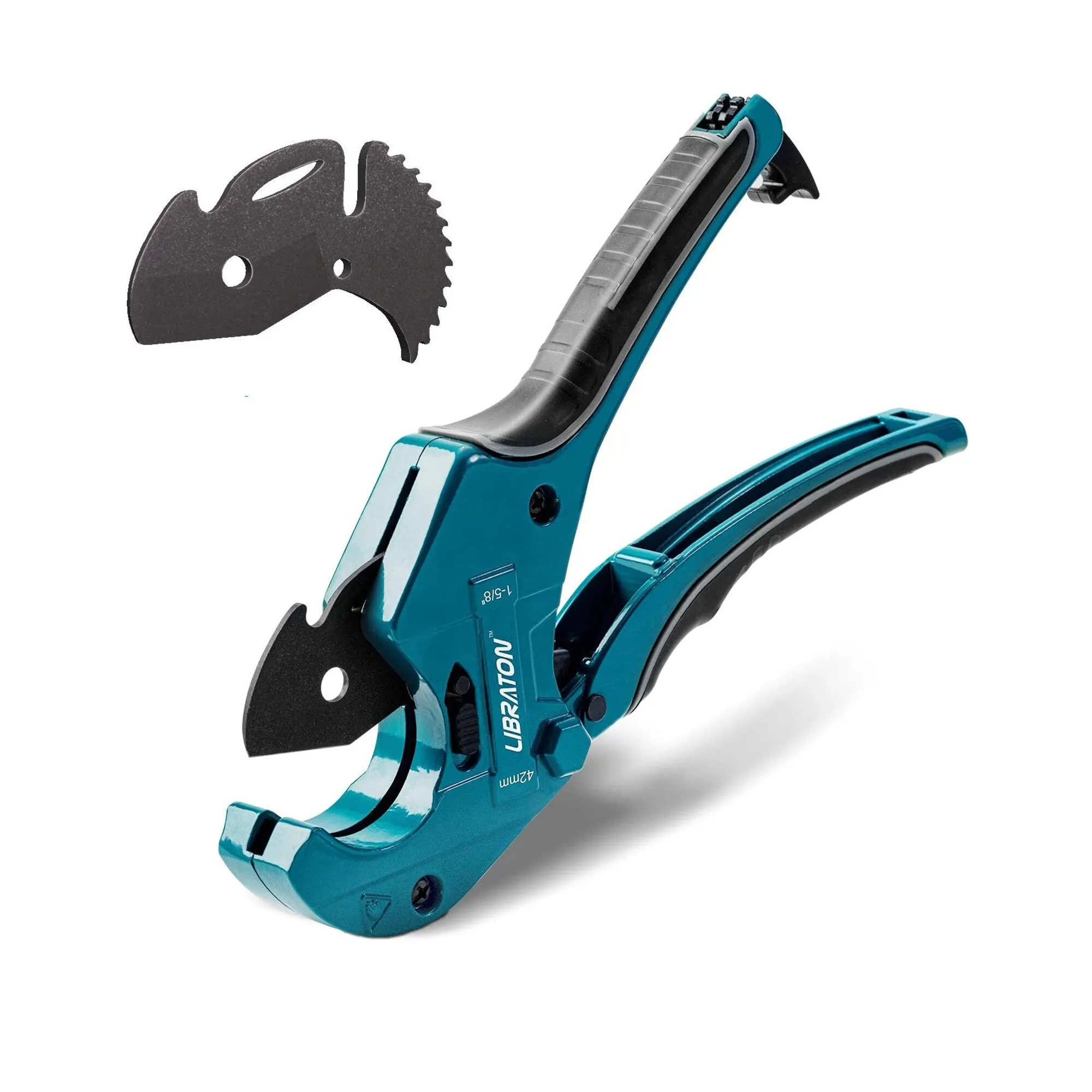 Libraton PVC Pipe Cutter Heavy-duty Up to 42mm / 63mm, Large PVC Cutter, Plastic Pipe Cutter for Cutting PVC Plastic Pipe