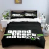 Fashion Classic Exciting Game G-GTA Print Bedding Sets Bed Supplies Set Duvet Cover Bed Comforter Set Bedding Set Luxury Gift 3