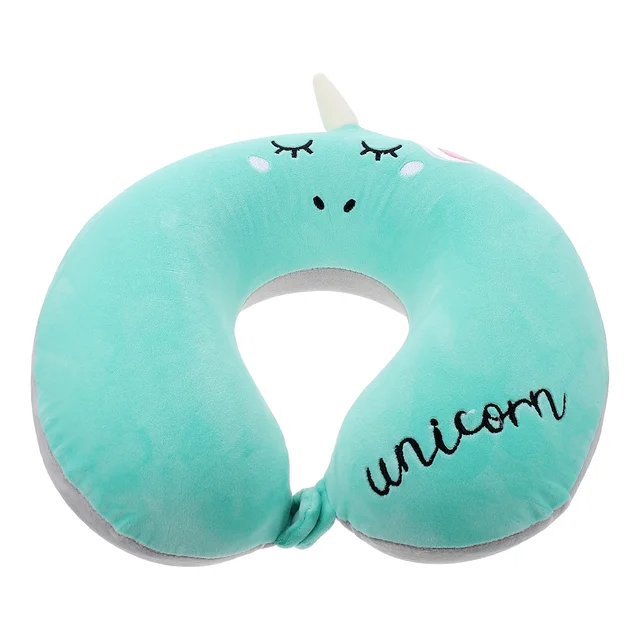 Travel Pillow Unicorn U-shaped Neck Sleep Lovely Cervical Office Polyester Cotton Car Support Sleeping 3