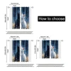 2 pcs, filtering curtains (excluding rods, non-movable, without batteries) Adorable Cat Snuggles for use in bedrooms and living 6