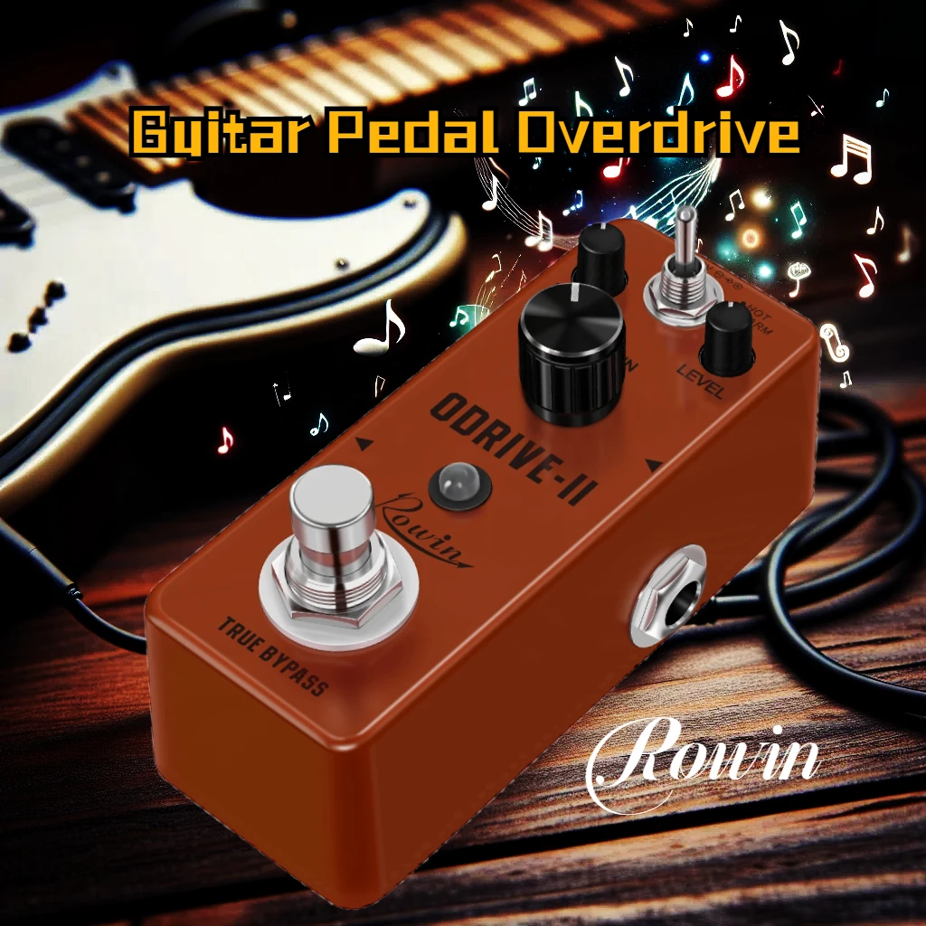 

Электрическая гитарная педаль Rowin, винтажный Внешний привод