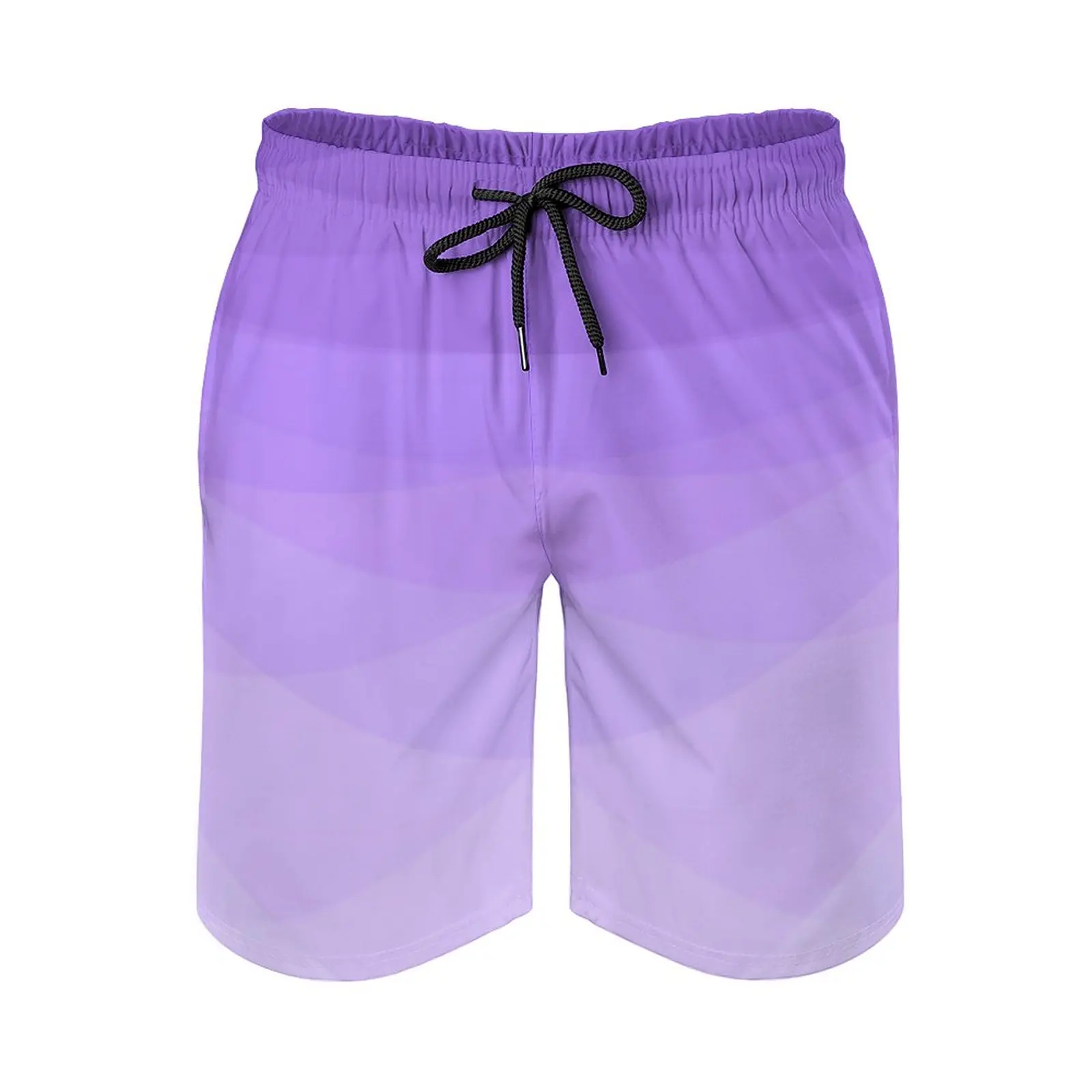 Ombre Polygonal Board Shorts Gradient Purple Vintage Beach Shorts Man Graphic Surfing Fast Dry Beach Trunks Gift Idea 3