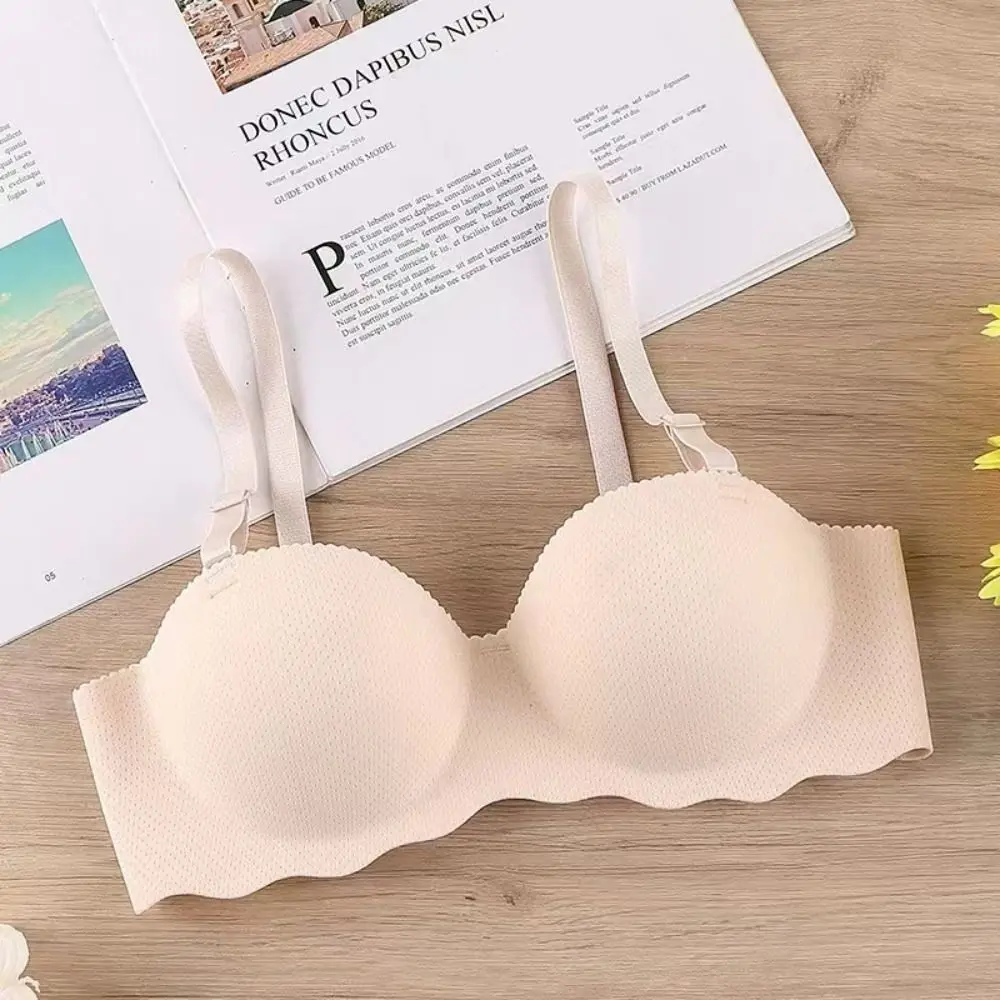 Sexy Comfort One-piece Underwear Adjustable Candy Color Pushup Bra Anti-sagging Lifting Push Up Bras Women