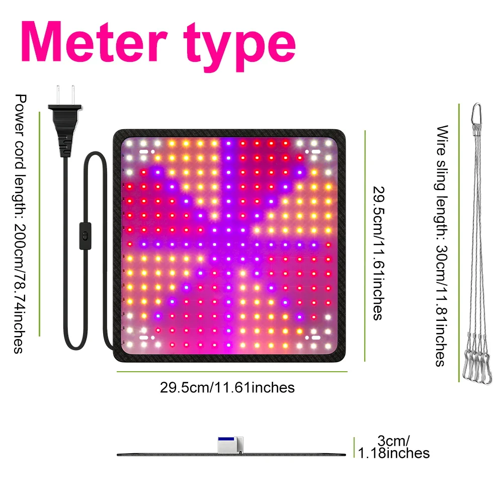 Full Spectrum LED Grow Lights for Indoor Plants and Greenhouses