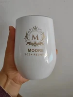 Wine Glasses 12oz Beer Thermos Cold Tumbler Egg Cup Beer Mug Double Wall Vacuum Insulated Water Cup Bar Drinkware With Seal Lid 5