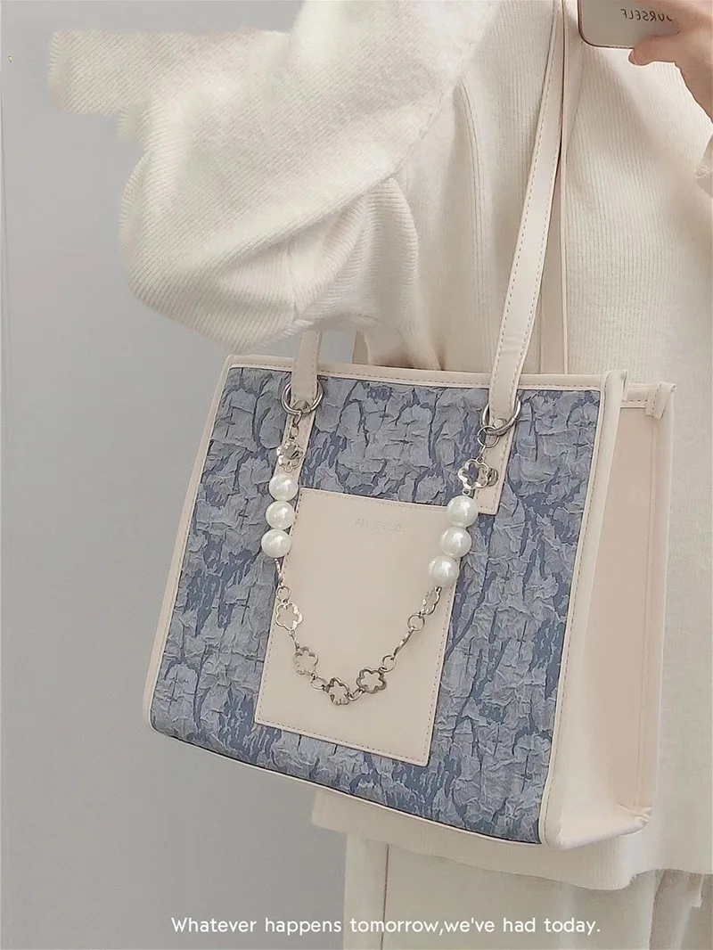 JIAERDI Harajuku Floral Tote Bag Women 2023 New Casual Large Capacity Handbags Ladies Vintage Fashion Bolso Mujer Aesthetic