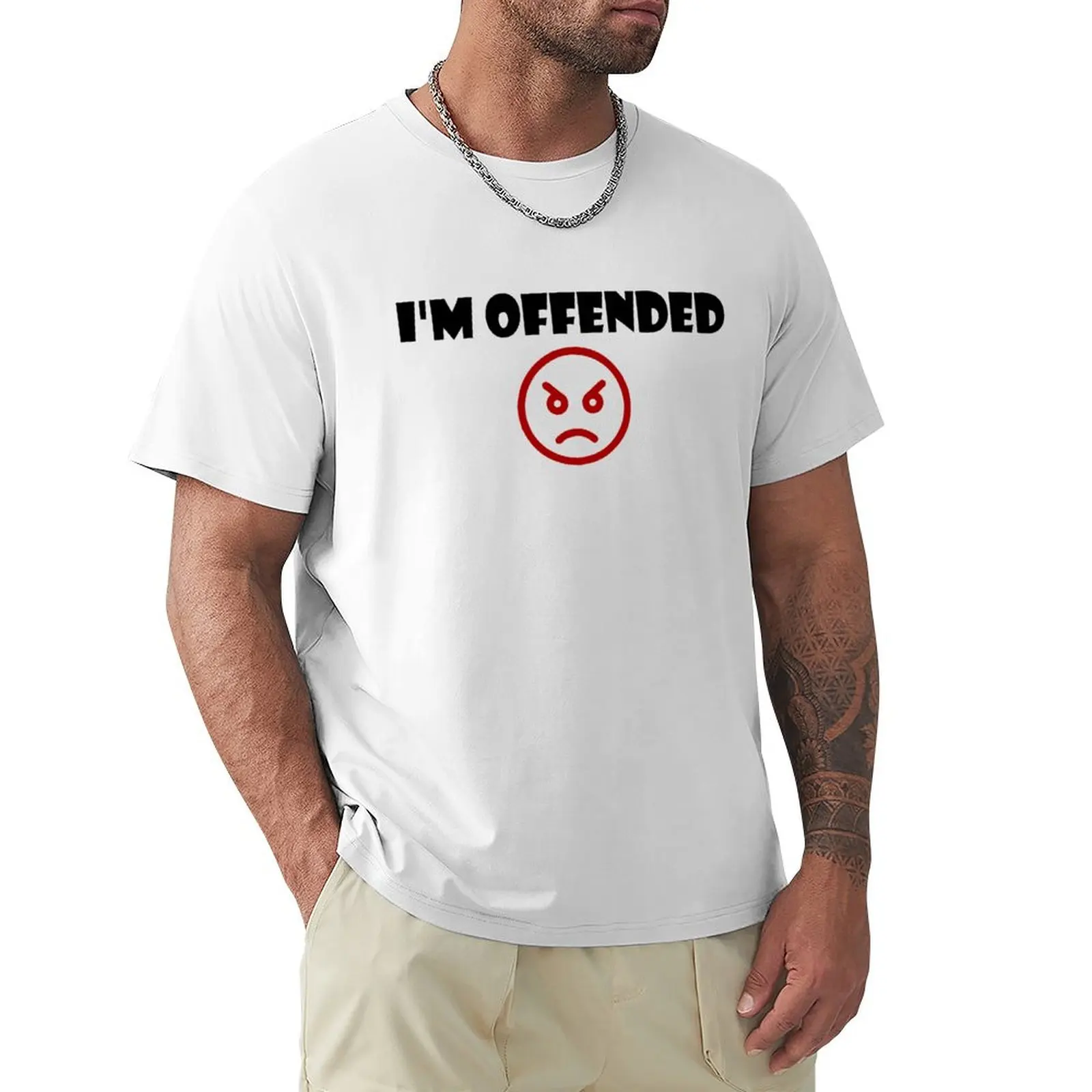 

im offended T-Shirt boys whites sweat plus sizes tshirts for men