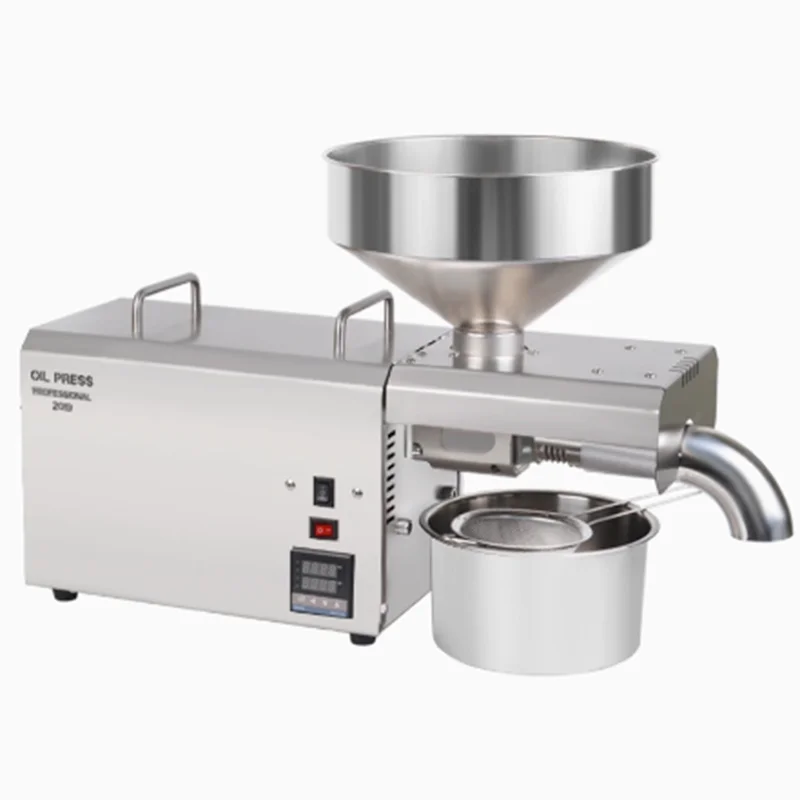 220V/110V S8 Oil Press Machine 1500W Electric Oil Extractor Machine Stainless Steel Oil Presser with High Pressing Speed 6