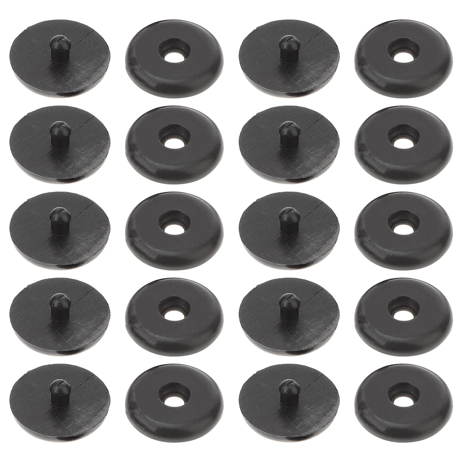 

10 Pairs Seat Belt Stop Buttons Anti-slip Buckle Retainers Buttons (Black)