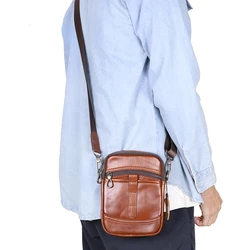 URBAN MASTER Vintage Retro Shoulder Messenger Bags For Men, Large Capacity Crossbody Bag, Outdoor Travel Waist Packs 1682