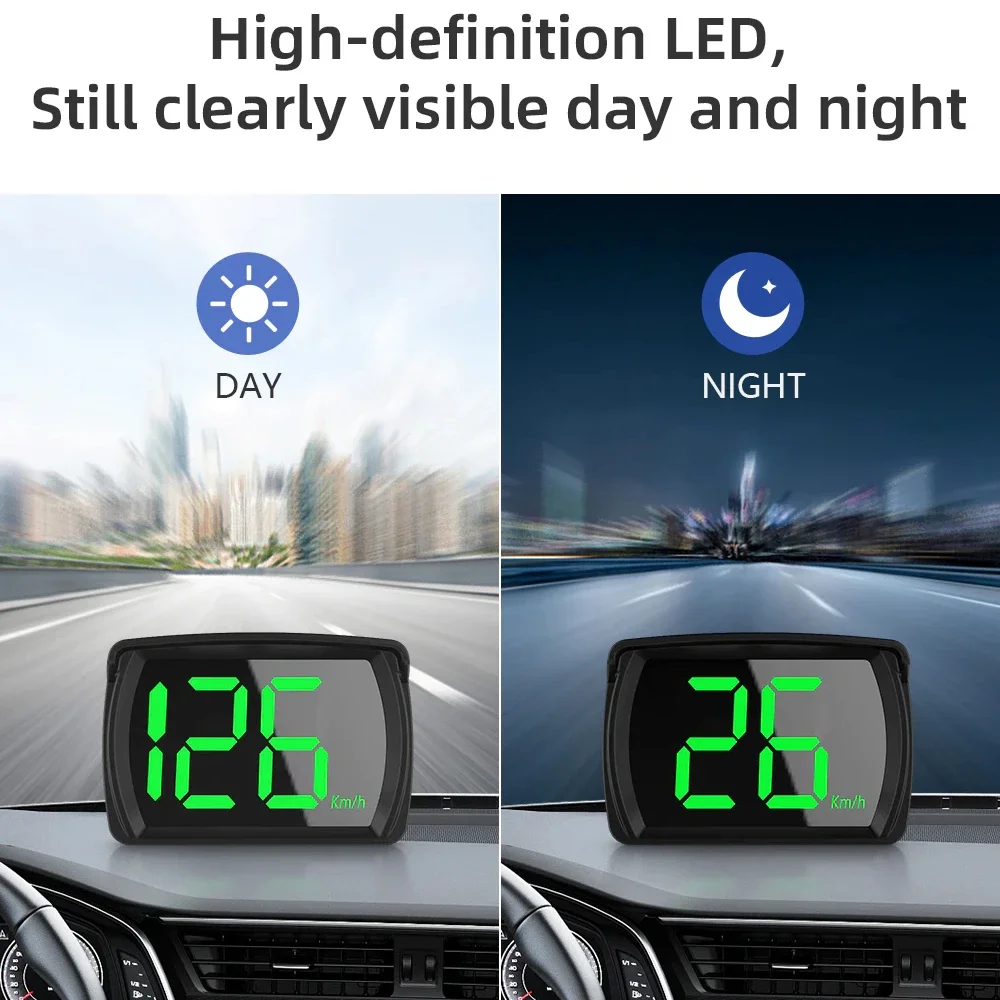 Y03 자동차 GPS KMH/MPH 속도계 디지털 헤드업 디스플레이 속도 프로젝터 모든 차량용 플러그 앤 플레이 자동차 액세서리