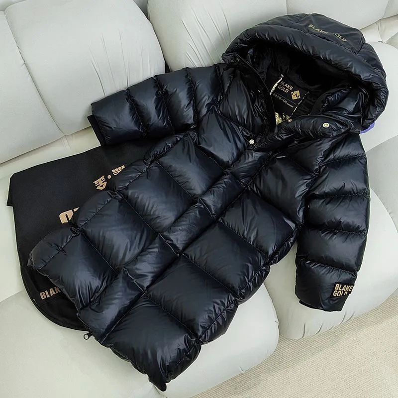 Down jacket children jackets girls coat 4 5 6 8 10 12 Years Winter Girls Down Jacket Keep Warm Thicken Boys Coat Hooded Zipper Waterproof Outerwear Children's Clothing