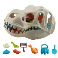 Outdoor Sand Beach Toys For Kids 9Pcs Sandbox Set Beach Game Toy With Dinosaur Sand Model Shovels Rake For Children Play Sand 1