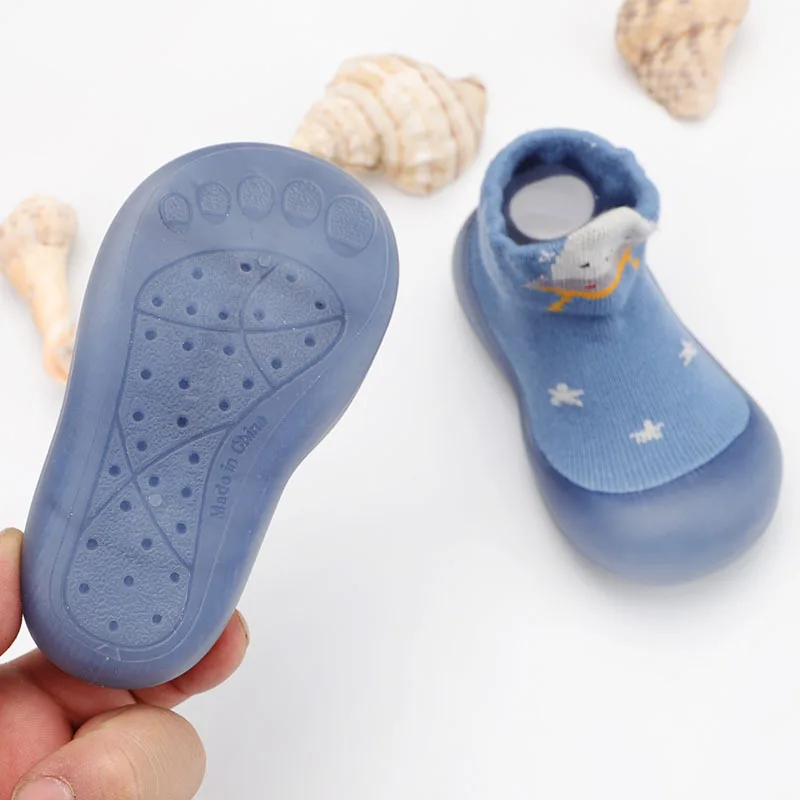 Waterproof Baby Sneakers Spring Summer Newborn Walking Shoes Rubber Bottom Anti-slip Kids Booties Soft Soled Children Socks Shoe 3