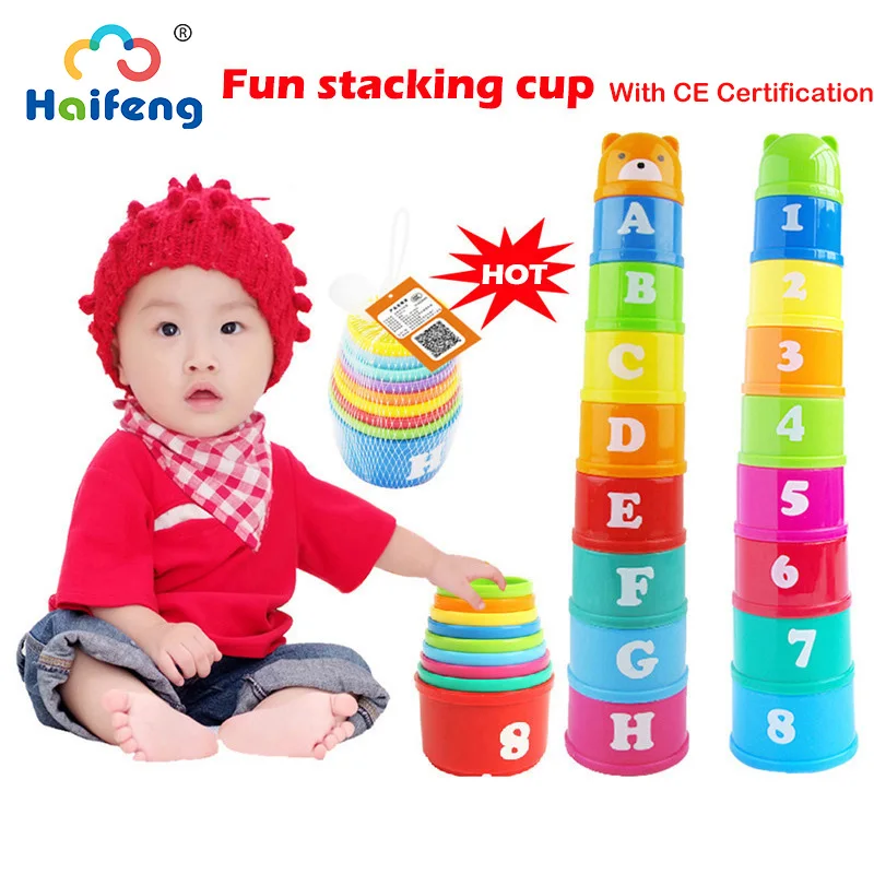 Fun Stacking Cups 9PCS Baby Toy for Babies Kids
