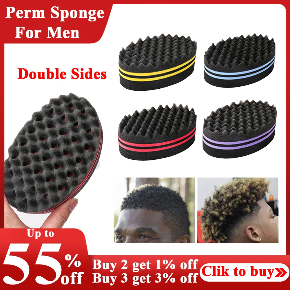 Magic Twist Hair Sponge, Barber Hair Brush Sponge, Styling Tool For Afro  Curl, Coils, Dreadlocks (2 PACK)