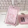 SKYSONIC Pink Kpop Photo Card Holder Anti-lost Keychain 3 Inch Transparent Idol Protective Case Bag Bus Cards Sleeves Supplis 2