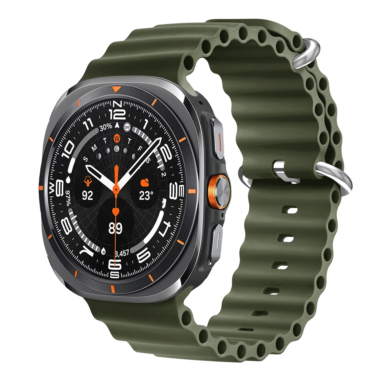 Ocean Band Sport Silicone Bracelet Strap for Smartwatch - 47mm Ultra Edition
