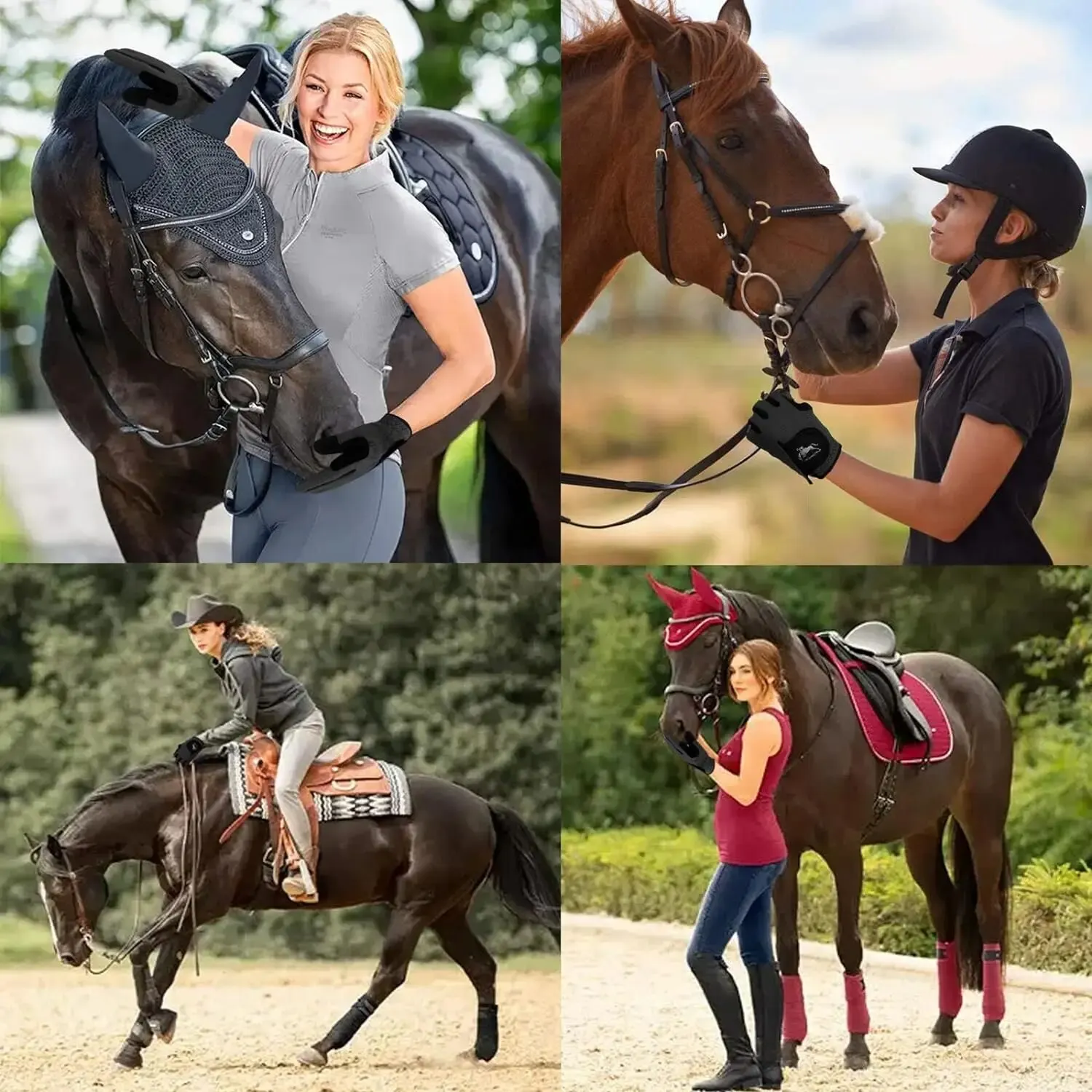 Women’s Mesh Equestrian Gloves – Lightweight, All-Weather Grip 3