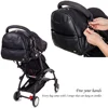 New Fashion PU Black Diaper Backpack for Baby Large Capacity Waterproof Pockets Diaper Bag for Mother Travel Stroller Bag 4