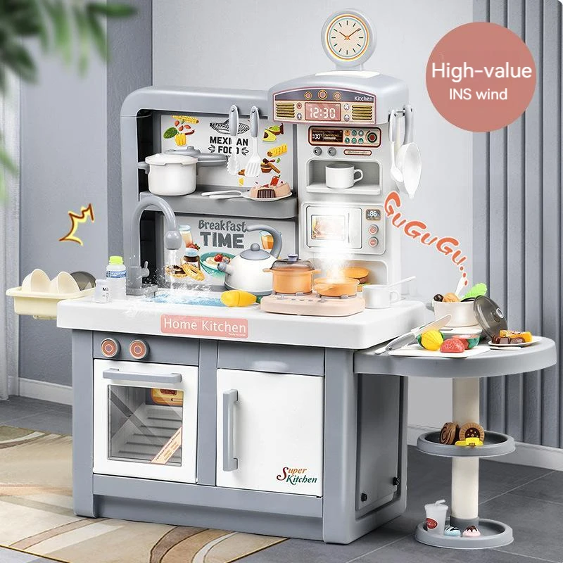 Cute simulation Microwave Oven Toys Pretend Play Toys for Girls Boys  Cooking Kitchen Set Electric Timing Simulation Kitchenware - AliExpress