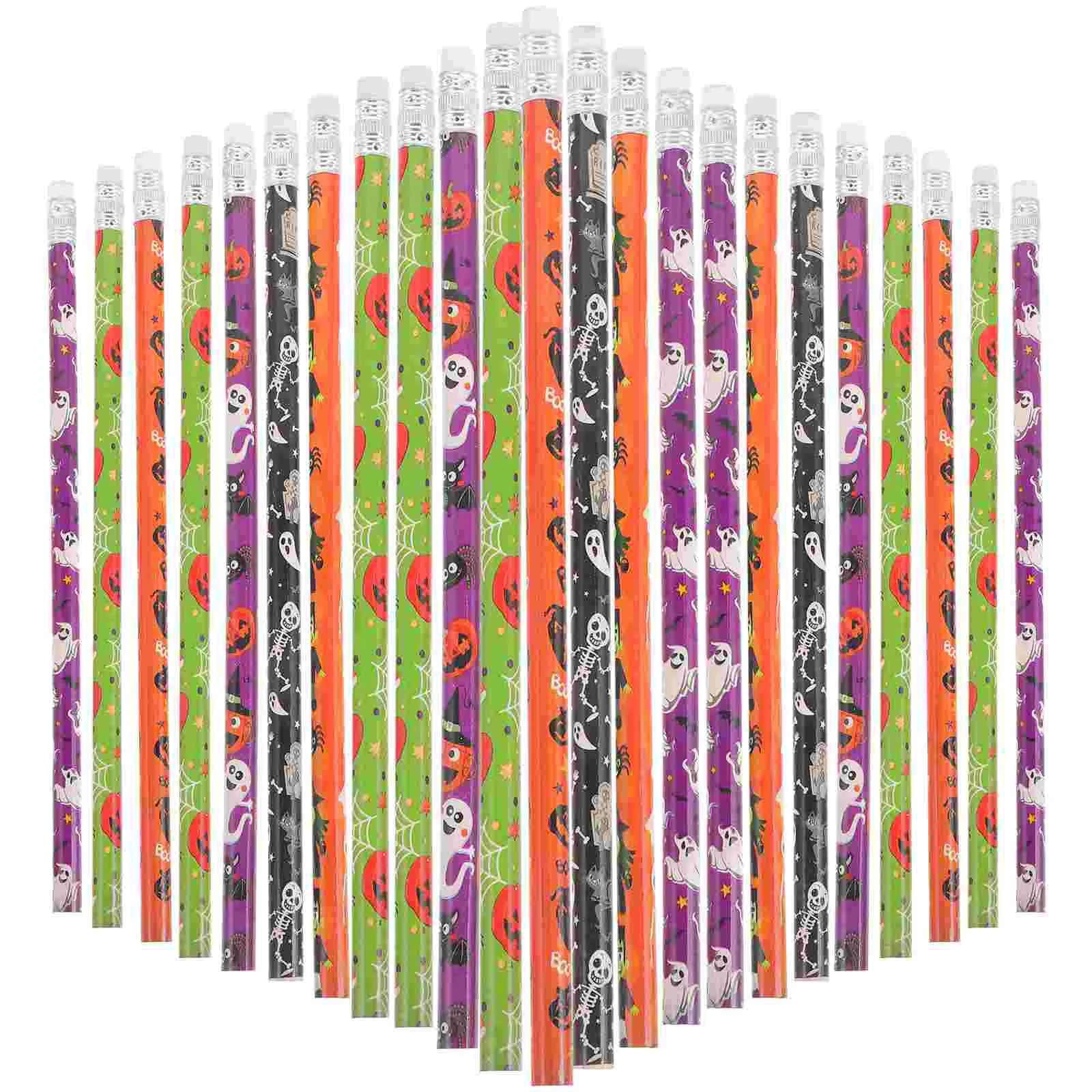 

Halloween Pattern BassBulk Pencils For Kids Eco-Friendly Writing Pens For Kidss Kids Gifts (pattern random)