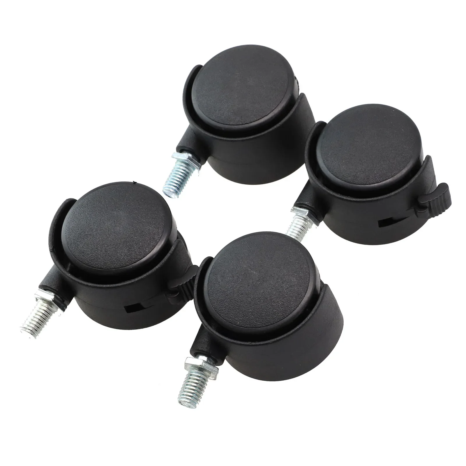 Description Picture 4 of item4Pcs Furniture Casters Wheel Plastic Swivel Castor Brake Wheel Replace Universal Wheel Roller For Trolley Chair Household Access
