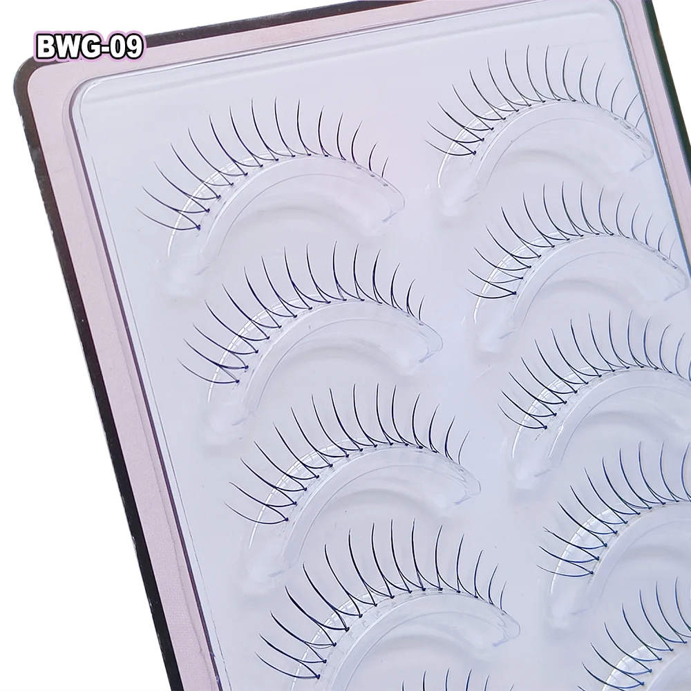 Blinkwave idol lashes U-Shape Tip Girl Group Lashes Black Band for Double Eyelid Lift Clear Band for Natural Look Korean makeup