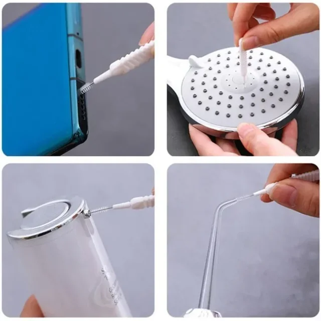 20-60PCS Shower Cleaning Brush Bathroom Micro Nylon Brush Nozzle Anti-blocking Cleaning Tools Bathroom Accessories 4