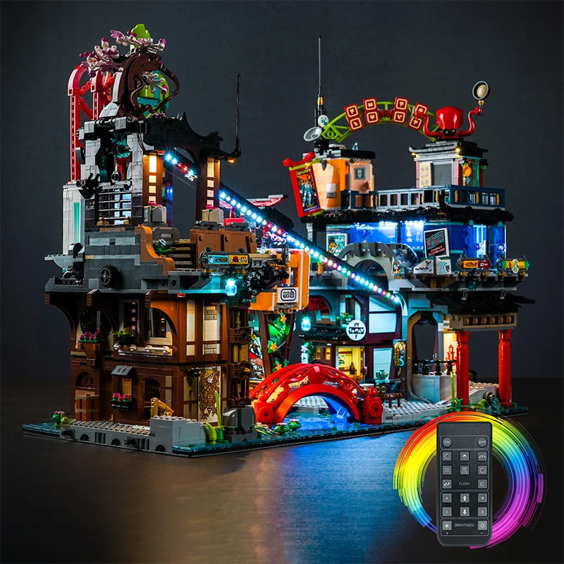 Lazishi LED Light 71799 Set for NINJAGO ® City Markets building