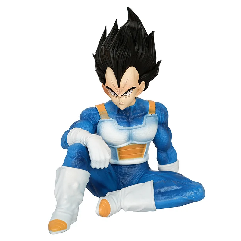 14.5Cm Dragon Ball Figures Dragon Vegeta Action Figures Posizione Seduta Spacesuit Super Saiyan Anime 16Cm Giocattoli In Pvc