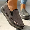 Ladies Flat Sequined Sneakers Casual Women's Mesh Lace-up Fine Diamond Sequins Thick-soled Comfortable  Vulcanized Shoes 6