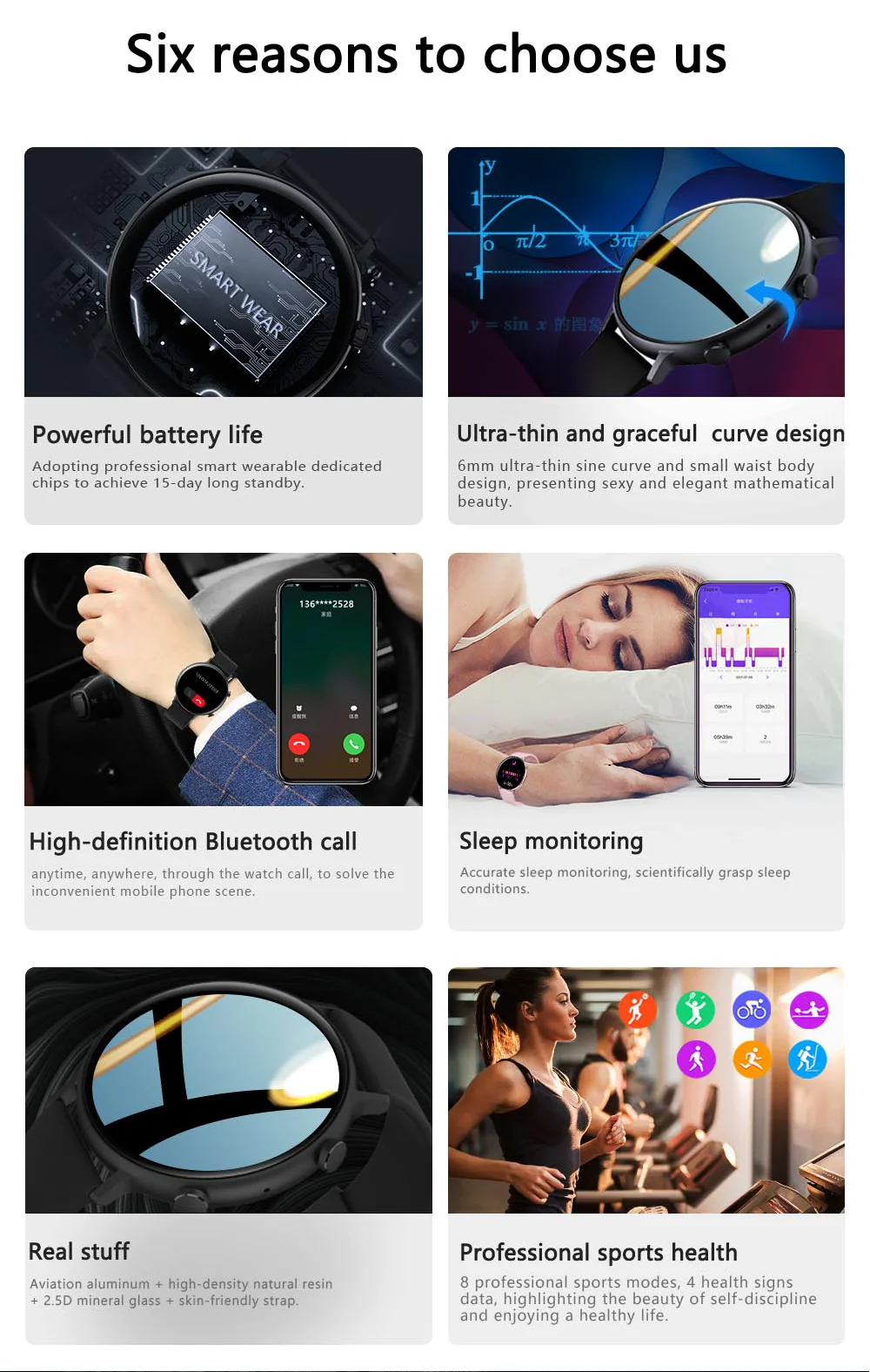 2022 ECG+PPG Smart watch women men bluetooth dial call full screen touch blood pressure oxygen smartwatch For Samsung women+box
