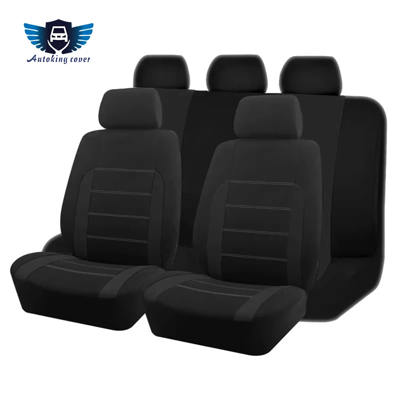 AUTO PLUS Universal Fabric Car Seat Covers for Vehicles - Stylish and Durable Interior Protection