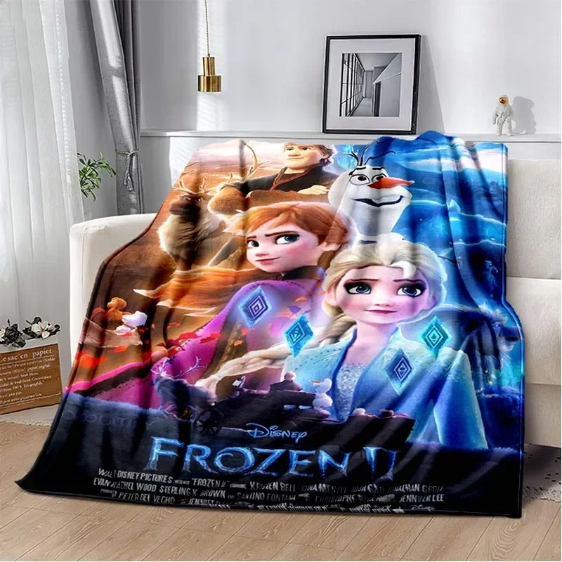 thumbnail image 1 of Manta ligera con estampado de Frozen de Disney para sala de estar, dormitorio, habitación de niños, manta cálida, regalo de Navidad, 1 of 5