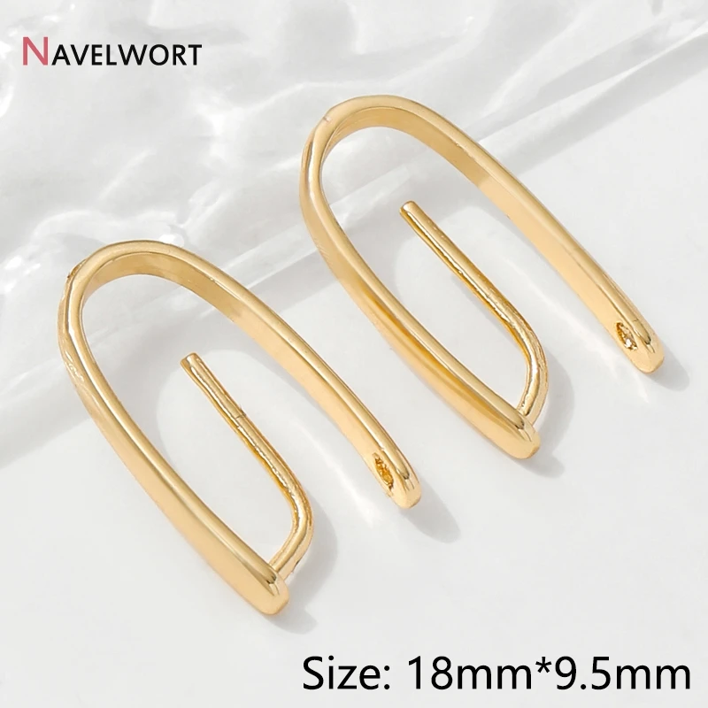 14K vergoldeter Messing-Metall-Anhänger-Bügelverbinder für die Halskettenherstellung, Zubehör, Bügel für Schmuck, Zubehör für Schmuck – Detail 17