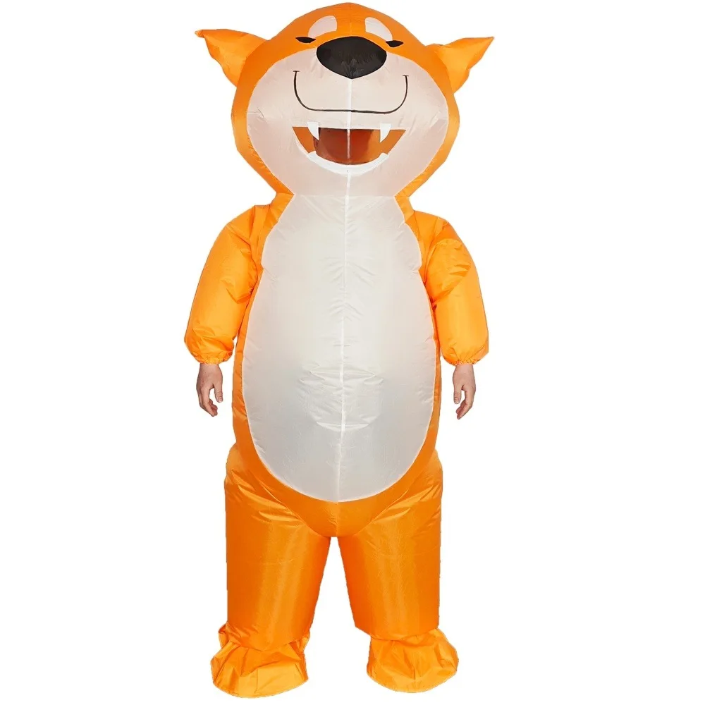Adult Dog Inflatable Costumes Cute Animal Cartoon Doll Role-playing Outfit Halloween Carnival Party Performance Atmosphere Props