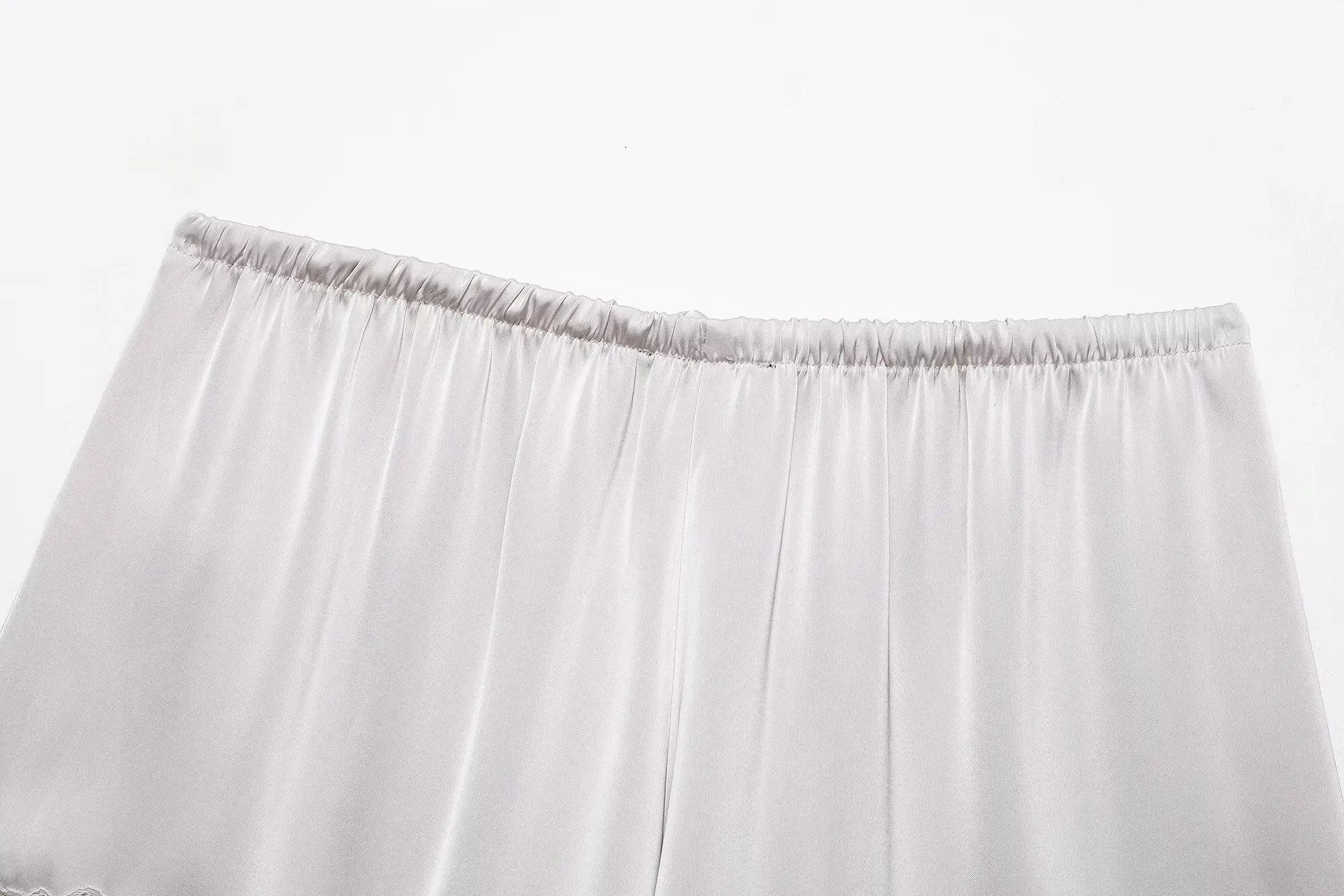 KONDALA Damen Basic-Satin-Shorts mit Spitzenbesatz, elastische Taille, 2026 Frühling Sommer Mode Schicke Strand-Urlaubs-Freizeit-Damen-Shorts – Detail 20
