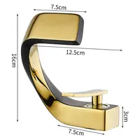 ห้องน้ําดาดฟ้าติดตั้งก๊อกน้ําอ่างล้างหน้าสีดําอ่างล้างจานแตะเดี่ยวหลุมน้ําแตะร้อนและเย็น mitigeur salle de bain ก๊อกน้ําผสม 6
